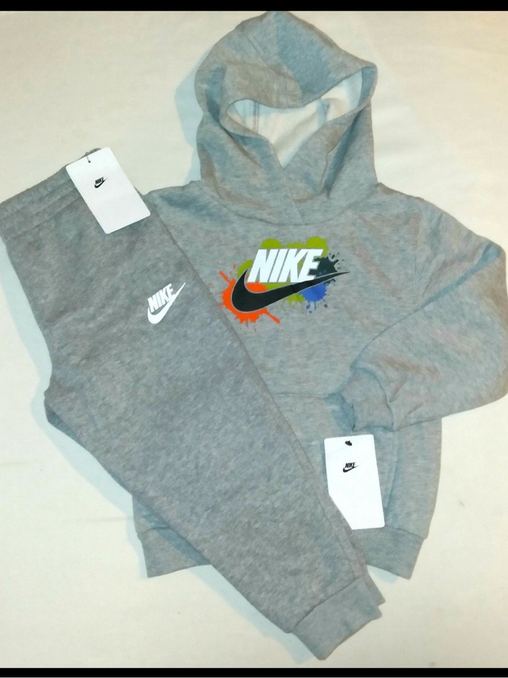 Nike Boys Toddler 2pc Hooded Joggers Set 4T Dark Grey Heather